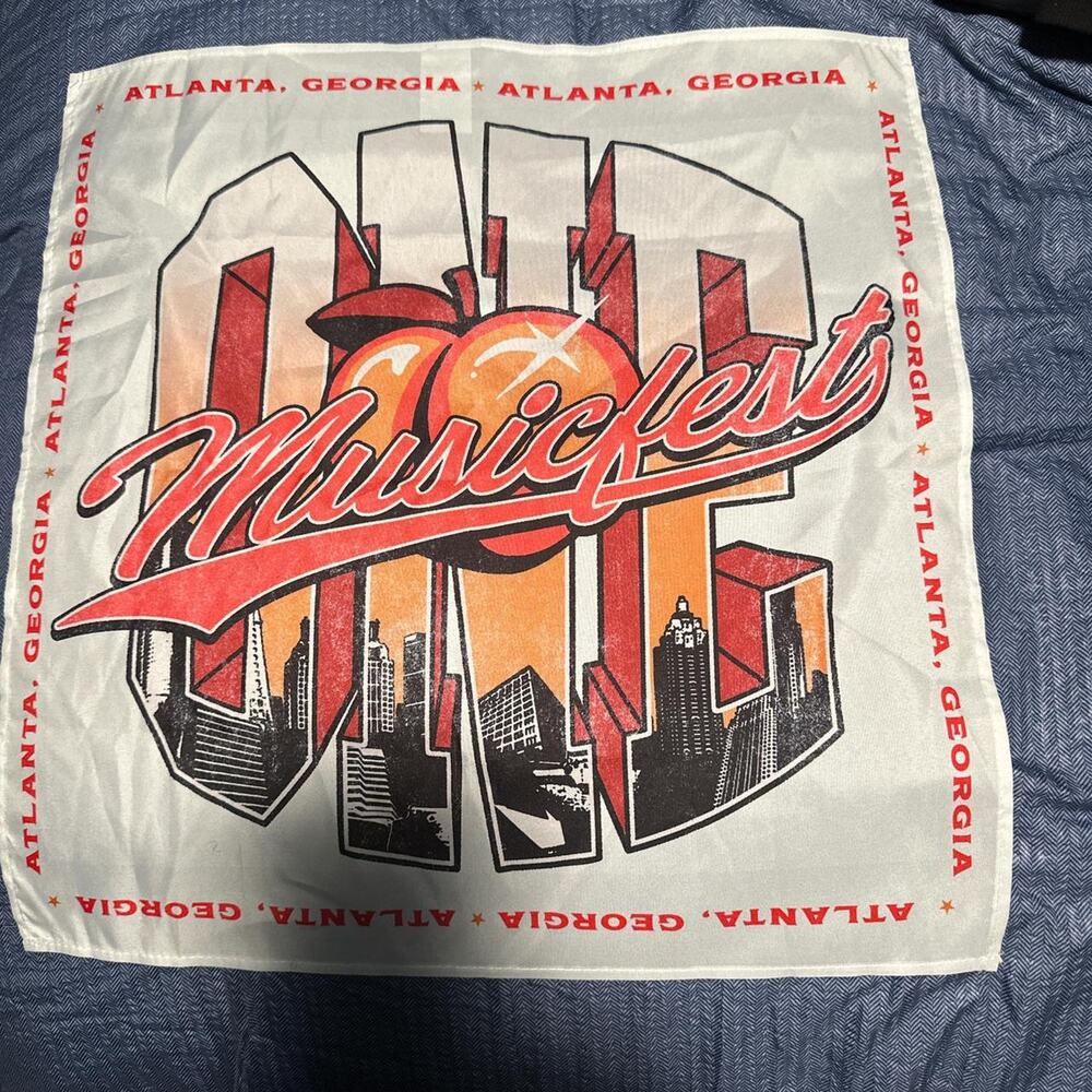 Atlanta skyline one music festival bandana